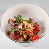 Фото к позиции меню Теплый салат с осьминогом и печеным перцем