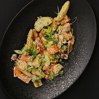 Жаркое из курочки с овощами в сливочном соусе