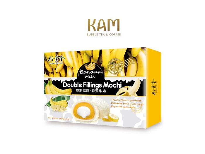 Японское пирожное моти Банан с молоком