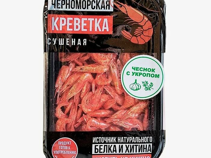 Креветка Черноморская сушёная чеснок - укроп