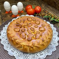 С куриным фаршем и картофелем