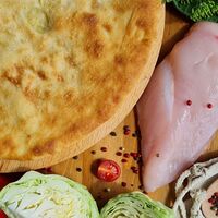 Осетинский пирог с курицей и капустой