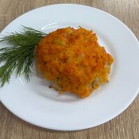 Горбуша, запеченная с овощами