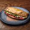 Фото к позиции меню Неополитано-сэндвич с лососем