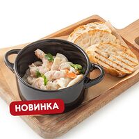 Морепродукты в сливочном соусе