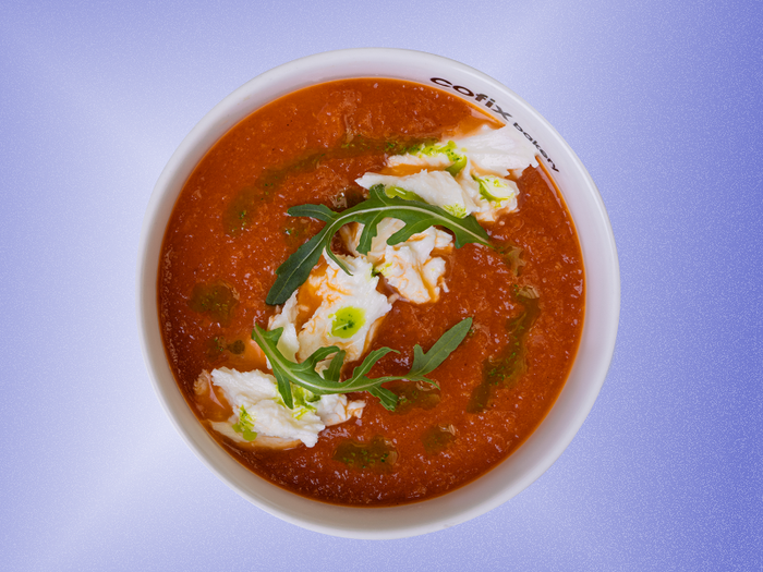 Суп томатный с сыром моцарелла