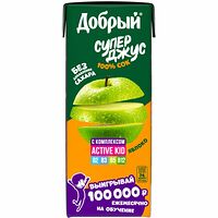 Сок Добрый супер джус яблоко