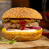 Фото к позиции меню Pork Burger горчичный