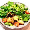 Фото к позиции меню Теплый салат с баклажанами