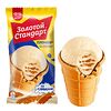 Фото к позиции меню Мороженое Золотой стандарт Пломбир со сгущенкой