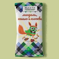 Смесь миндаля, кешью и клюквы 30 г