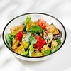 Фото к позиции меню Азиатский салат с хрустящими баклажанами
