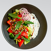 Фото к позиции меню Овощной салат с кремом из феты