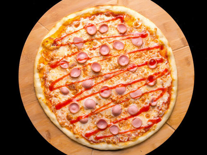 Пицца с сосисками по кругу рецепт