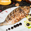 Фото к позиции меню Рыба Дорадо на гриле с овощами