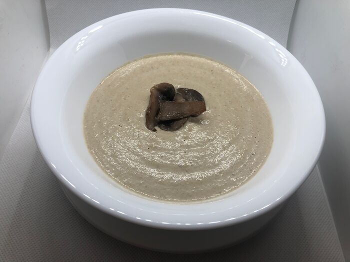 Суп крем грибной с шампишьонами и шитаке