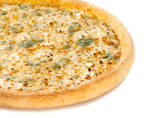 Пицца 8 сыров, колбасный борт