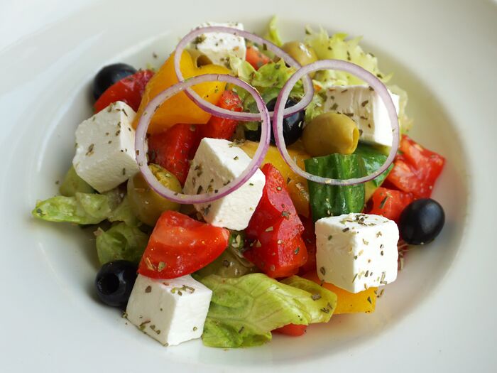 Рецепт салата греческий с сыром