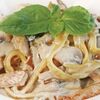 Фото к позиции меню Фетучини с курицей и грибами