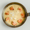 Фото к позиции меню Креветки в сливочно-чесночном соусе