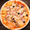 Фото к позиции меню Пицца с тунцом и луком