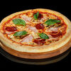 Фото к позиции меню Пицца с ветчиной, пепперони и вешенками