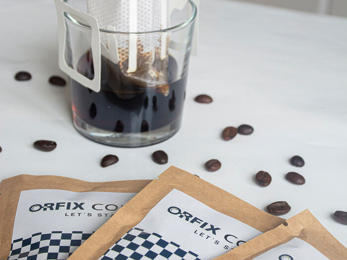 Молотый кофе с портативным кофе-фильтром Orfix