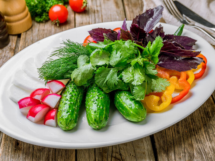 Овощные холодные закуски армянской кухни