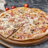 Фото к позиции меню Пицца Ветчина и грибы с хрустящим бортом