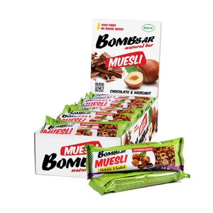 Мюсли мультизлаковые Шоколад-фундук без сахара Bombbar