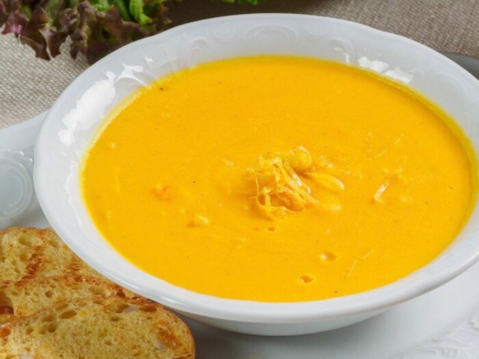 Крем-суп из тыквы с пармезаном