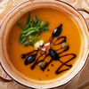 Фото к позиции меню Тыквенный суп с креветками