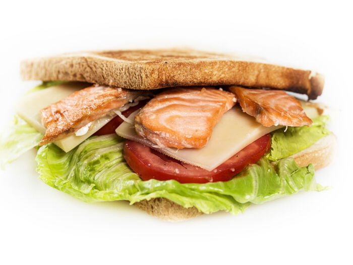 Сэндвич с лососем