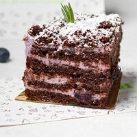Чернично-шоколадный торт