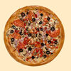 Фото к позиции меню Пицца Вегетарианская на тонком тесте