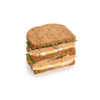 Фото к позиции меню Сандвич-блумер с лососем в нормандском стиле