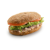 Фото к позиции меню Сандвич на ржаном хлебе с тунцом