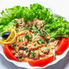 Фото к позиции меню Горячий салат из морепродуктов