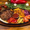 Фото к позиции меню Бифштекс из говядины с овощами