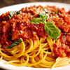 Фото к позиции меню Спагетти с соусом болоньезе