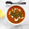 Фото к позиции меню Суп Томатный с сыром моцарелла и свежим базиликом