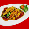 Фото к позиции меню Китайский тофу с соусом из черных бобов