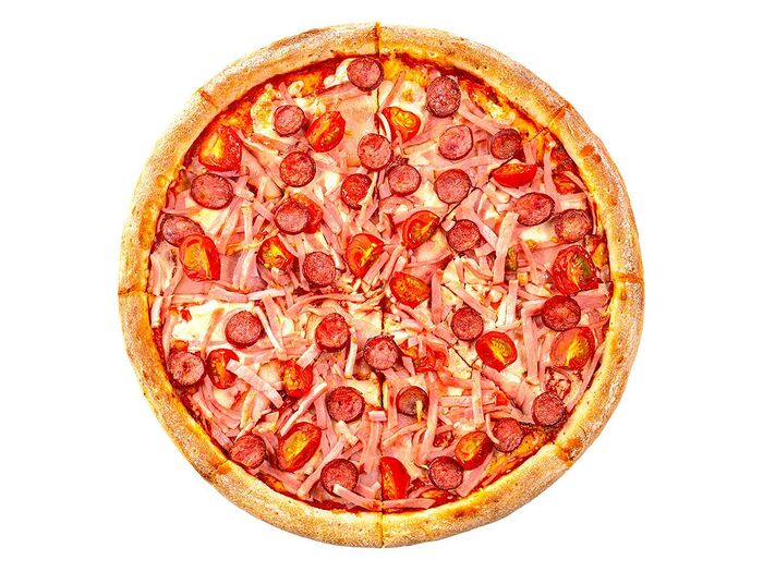 Пицца Мясная с копченостями 35см
