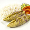 Фото к позиции меню Куриный люля-кебаб с рисом