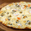 Фото к позиции меню Пицца с морепродуктами и горгондзолой