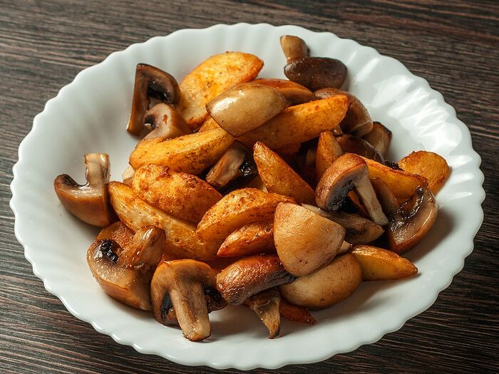Картофель с грибами