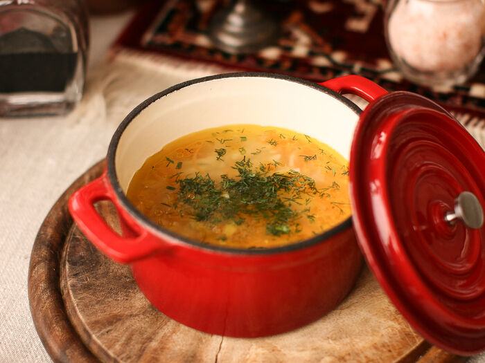 Домашний куриный суп с лапшой Вишнёвый сад