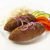 Фото к позиции меню Фирменные люля-кебаб из говядины с рисом