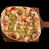 Фото к позиции меню Пицца с жареным кальмаром и зеленым горошком