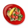 Фото к позиции меню Теплый салат с курицей и баклажанами